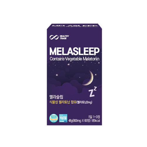 멜라슬립 (1정당 식물성 멜라토닌 2mg) (1박스 60정)