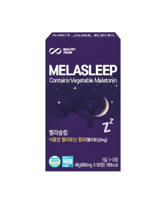 멜라슬립 (1정당 식물성 멜라토닌 2mg) (1박스 60정)